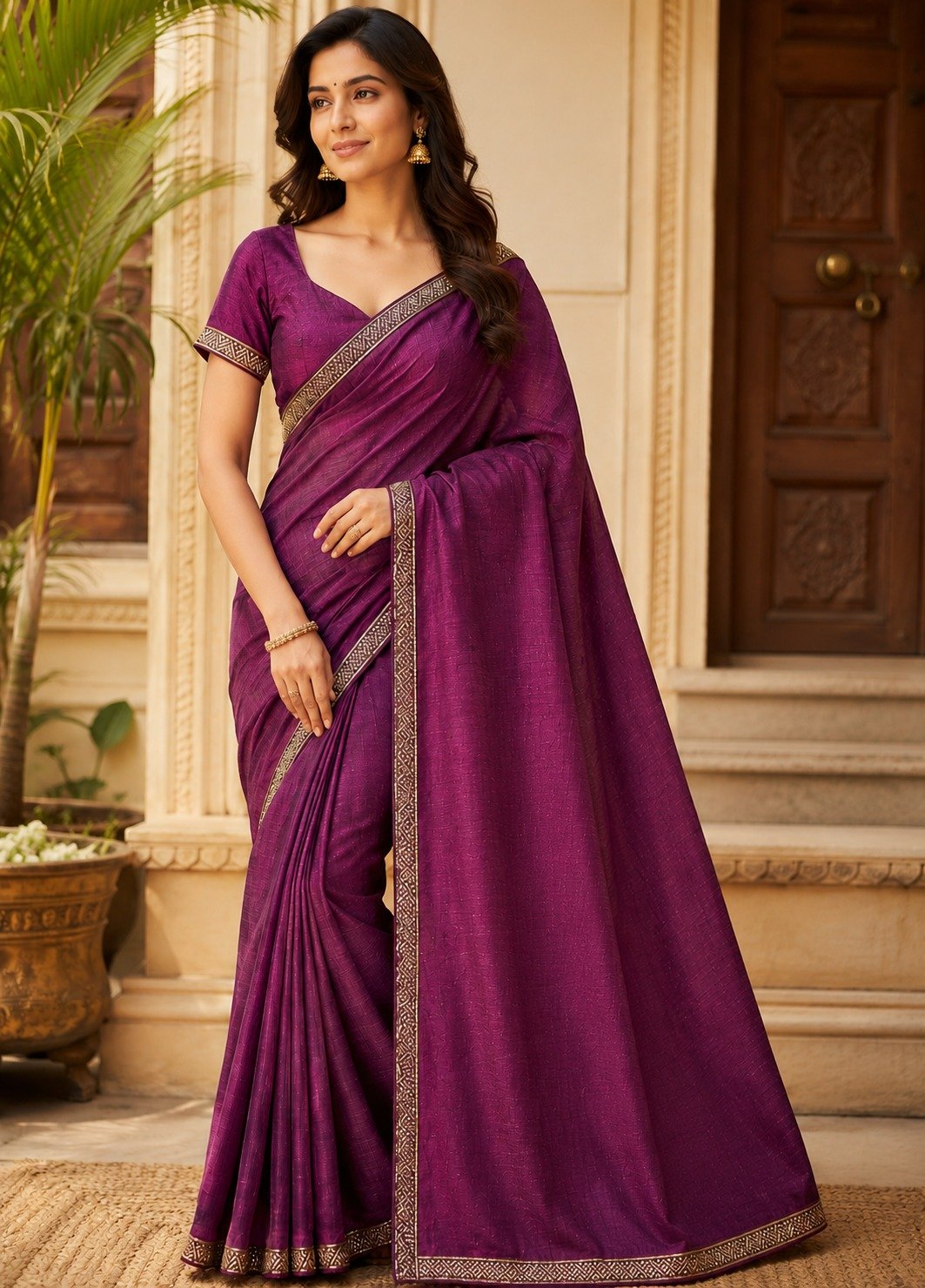 Jimmy Choo Silk Saree